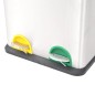 vidaXL Recycling Treteimer Edelstahl 36 L vidaXL Recycling Treteimer Edelstahl 36 L