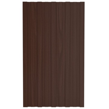 vidaXL Dachpaneele 36 Stk. Verzinkter Stahl Braun 80x45 cm