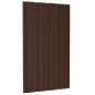 vidaXL Dachpaneele 36 Stk. Verzinkter Stahl Braun 80x45 cm vidaXL Dachpaneele 36 Stk. Verzinkter Stahl Braun 80x45 cm