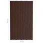 vidaXL Dachpaneele 36 Stk. Verzinkter Stahl Braun 80x45 cm vidaXL Dachpaneele 36 Stk. Verzinkter Stahl Braun 80x45 cm