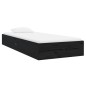 vidaXL Massivholzbett Schwarz 75x190 cm vidaXL Massivholzbett Schwarz 75x190 cm