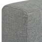 2-Sitzer Sofa Stoff Hellgrau 2-Sitzer Sofa Stoff Hellgrau