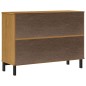 vidaXL Sideboard mit Glastür FLAM 110x40x80 cm Massivholz Kiefer vidaXL Sideboard mit Glastür FLAM 110x40x80 cm Massivholz Kiefer