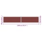 vidaXL Seitenmarkise Ausziehbar Braun 220x1200 cm vidaXL Seitenmarkise Ausziehbar Braun 220x1200 cm