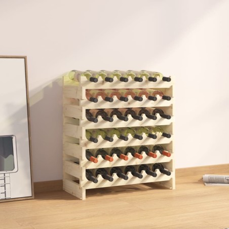vidaXL Weinregal 65x29x68 cm Massivholz Kiefer