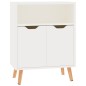 vidaXL Sideboard Hochglanz-Weiß 60x30x72 cm Holzwerkstoff vidaXL Sideboard Hochglanz-Weiß 60x30x72 cm Holzwerkstoff