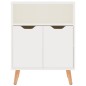 vidaXL Sideboard Hochglanz-Weiß 60x30x72 cm Holzwerkstoff vidaXL Sideboard Hochglanz-Weiß 60x30x72 cm Holzwerkstoff