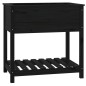 vidaXL Pflanzkübel mit Ablage Schwarz 82,5x54x81 cm Massivholz Kiefer vidaXL Pflanzkübel mit Ablage Schwarz 82,5x54x81 cm Massivholz Kiefer