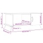 vidaXL Couchtisch Schwarz 90x50x40 cm Holzwerkstoff vidaXL Couchtisch Schwarz 90x50x40 cm Holzwerkstoff