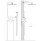 vidaXL Duschsystem Edelstahl 201 Silbern vidaXL Duschsystem Edelstahl 201 Silbern