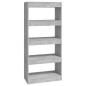 vidaXL Bücherregal/Raumteiler Betongrau 60x30x135 cm Holzwerkstoff vidaXL Bücherregal/Raumteiler Betongrau 60x30x135 cm Holzwerkstoff
