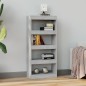 vidaXL Bücherregal/Raumteiler Betongrau 60x30x135 cm Holzwerkstoff vidaXL Bücherregal/Raumteiler Betongrau 60x30x135 cm Holzwerkstoff