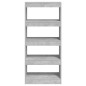 vidaXL Bücherregal/Raumteiler Betongrau 60x30x135 cm Holzwerkstoff vidaXL Bücherregal/Raumteiler Betongrau 60x30x135 cm Holzwerkstoff