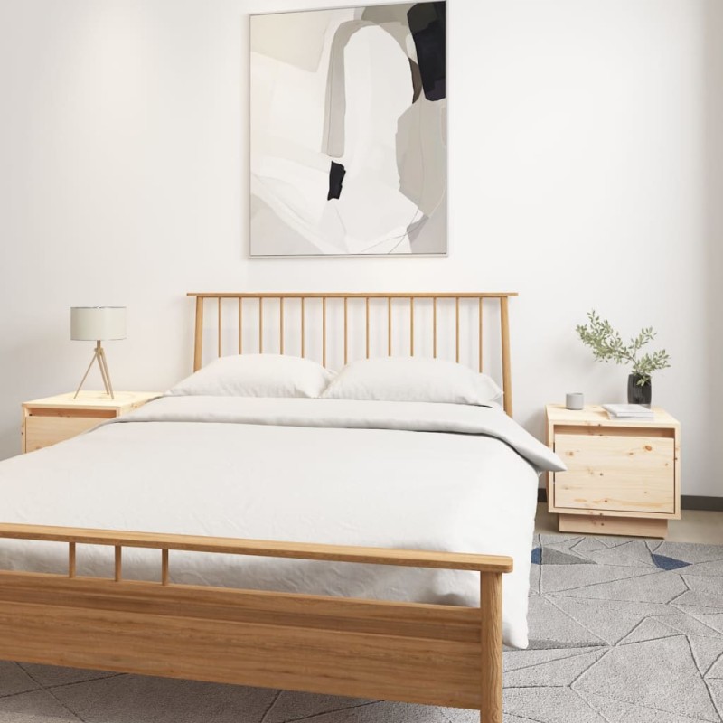 vidaXL Nachttische 2 Stk. 35x34x32 cm Massivholz Kiefer vidaXL Nachttische 2 Stk. 35x34x32 cm Massivholz Kiefer
