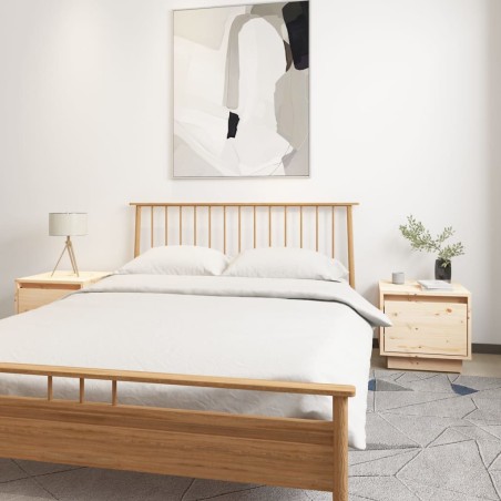 vidaXL Nachttische 2 Stk. 35x34x32 cm Massivholz Kiefer