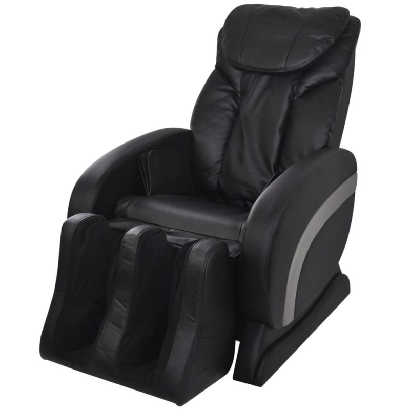 Massagesessel Schwarz Kunstleder Massagesessel Schwarz Kunstleder