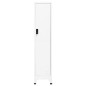 vidaXL Schließfachschrank Weiß 38x45x180 cm Stahl vidaXL Schließfachschrank Weiß 38x45x180 cm Stahl