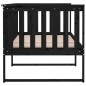 vidaXL Tagesbett Schwarz 90x200 cm Massivholz Kiefer vidaXL Tagesbett Schwarz 90x200 cm Massivholz Kiefer