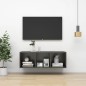 vidaXL TV-Wandschrank Grau 37x37x107 cm Holzwerkstoff vidaXL TV-Wandschrank Grau 37x37x107 cm Holzwerkstoff