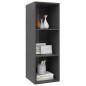 vidaXL TV-Wandschrank Grau 37x37x107 cm Holzwerkstoff vidaXL TV-Wandschrank Grau 37x37x107 cm Holzwerkstoff
