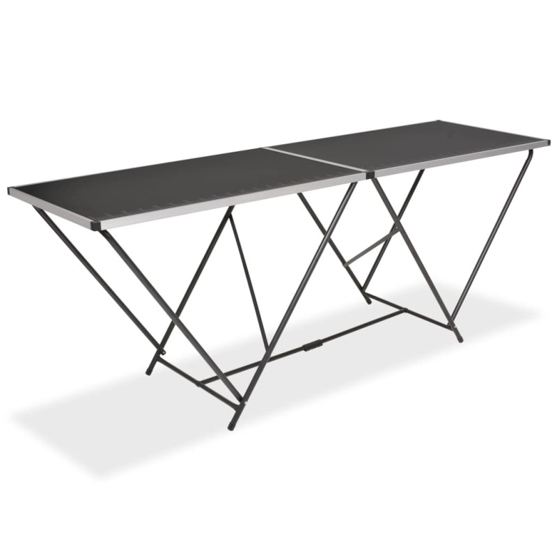 vidaXL Tapeziertisch Klappbar MDF und Aluminium 200×60×78 cm vidaXL Tapeziertisch Klappbar MDF und Aluminium 200×60×78 cm