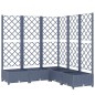 vidaXL Pflanzkübel mit Spalier Dunkelgrau 120x120x121,5 cm PP vidaXL Pflanzkübel mit Spalier Dunkelgrau 120x120x121,5 cm PP