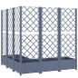 vidaXL Pflanzkübel mit Spalier Dunkelgrau 120x120x121,5 cm PP vidaXL Pflanzkübel mit Spalier Dunkelgrau 120x120x121,5 cm PP