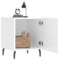 vidaXL Nachttische 2 Stk. Hochglanz-Weiß 40x40x50 cm Holzwerkstoff vidaXL Nachttische 2 Stk. Hochglanz-Weiß 40x40x50 cm Holzwerkstoff