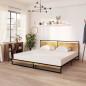 vidaXL Bett Metall 200x200 cm vidaXL Bett Metall 200x200 cm