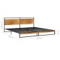 vidaXL Bett Metall 200x200 cm vidaXL Bett Metall 200x200 cm
