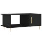vidaXL Couchtisch Schwarz 90x50x40 cm Holzwerkstoff vidaXL Couchtisch Schwarz 90x50x40 cm Holzwerkstoff