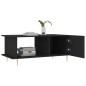 vidaXL Couchtisch Schwarz 90x50x40 cm Holzwerkstoff vidaXL Couchtisch Schwarz 90x50x40 cm Holzwerkstoff
