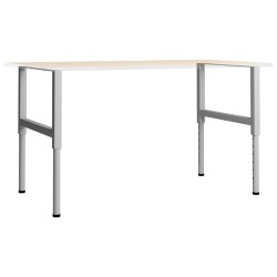 vidaXL Werkbankgestell Verstellbar 2 Stk. Metall 85x(69-95,5) cm Grau