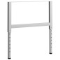 vidaXL Werkbankgestell Verstellbar 2 Stk. Metall 85x(69-95,5) cm Grau vidaXL Werkbankgestell Verstellbar 2 Stk. Metall 85x(69-95,5) cm Grau
