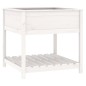 vidaXL Pflanzkübel mit Ablage Weiß 82,5x82,5x81 cm Massivholz Kiefer vidaXL Pflanzkübel mit Ablage Weiß 82,5x82,5x81 cm Massivholz Kiefer