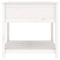 vidaXL Pflanzkübel mit Ablage Weiß 82,5x82,5x81 cm Massivholz Kiefer vidaXL Pflanzkübel mit Ablage Weiß 82,5x82,5x81 cm Massivholz Kiefer