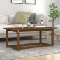 vidaXL Couchtisch Honigbraun 110x55x45 cm Massivholz Kiefer vidaXL Couchtisch Honigbraun 110x55x45 cm Massivholz Kiefer