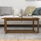 vidaXL Couchtisch Honigbraun 110x55x45 cm Massivholz Kiefer vidaXL Couchtisch Honigbraun 110x55x45 cm Massivholz Kiefer