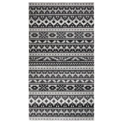 vidaXL Outdoor-Teppich Flachgewebe 115x170 cm Dunkelgrau