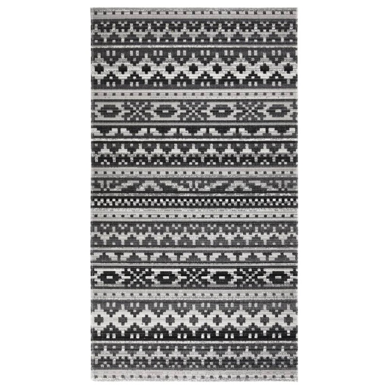 vidaXL Outdoor-Teppich Flachgewebe 115x170 cm Dunkelgrau vidaXL Outdoor-Teppich Flachgewebe 115x170 cm Dunkelgrau