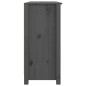 vidaXL Sideboard Grau 100x35x74 cm Massivholz Kiefer vidaXL Sideboard Grau 100x35x74 cm Massivholz Kiefer