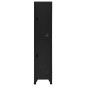 vidaXL Schließfachschrank Schwarz 38x45x180 cm Stahl vidaXL Schließfachschrank Schwarz 38x45x180 cm Stahl