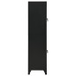 vidaXL Schließfachschrank Schwarz 38x45x180 cm Stahl vidaXL Schließfachschrank Schwarz 38x45x180 cm Stahl