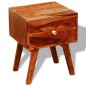 Nachttisch 2 Stk. mit 1 Schublade 55 cm Massivholz Nachttisch 2 Stk. mit 1 Schublade 55 cm Massivholz