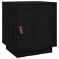 vidaXL Nachttisch Schwarz 40x34x45 cm Massivholz Kiefer vidaXL Nachttisch Schwarz 40x34x45 cm Massivholz Kiefer