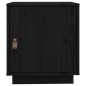 vidaXL Nachttisch Schwarz 40x34x45 cm Massivholz Kiefer vidaXL Nachttisch Schwarz 40x34x45 cm Massivholz Kiefer