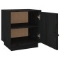 vidaXL Nachttisch Schwarz 40x34x45 cm Massivholz Kiefer vidaXL Nachttisch Schwarz 40x34x45 cm Massivholz Kiefer