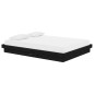 vidaXL Massivholzbett Schwarz 135x190 cm vidaXL Massivholzbett Schwarz 135x190 cm