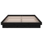 vidaXL Massivholzbett Schwarz 135x190 cm vidaXL Massivholzbett Schwarz 135x190 cm
