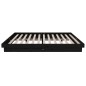 vidaXL Massivholzbett Schwarz 135x190 cm vidaXL Massivholzbett Schwarz 135x190 cm